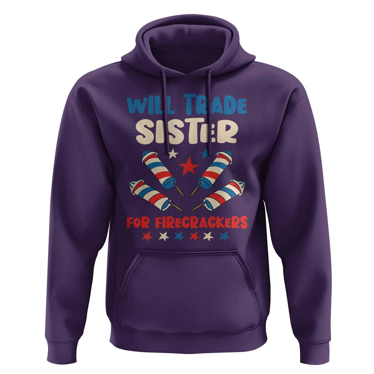 Trade Sister For Firecrackers Hoodie Funny Boys 4th Of July Kids Patriotic - Wonder Print Shop