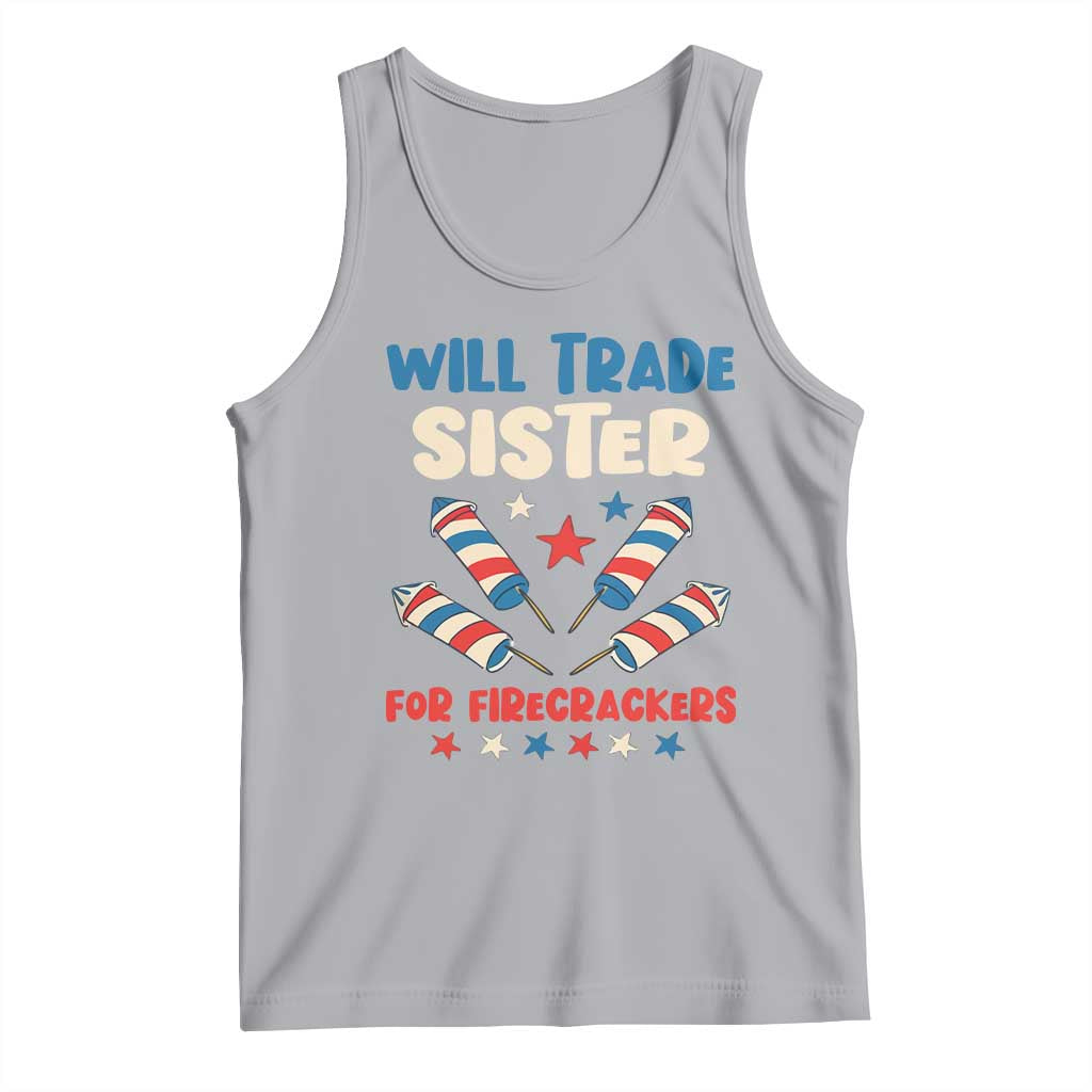 Trade Sister For Firecrackers Tank Top Funny Boys 4th Of July Kids Patriotic - Wonder Print Shop
