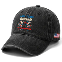 Trade Sister For Firecrackers Washed Cotton Baseball Cap Funny Boys 4th Of July Kids Patriotic