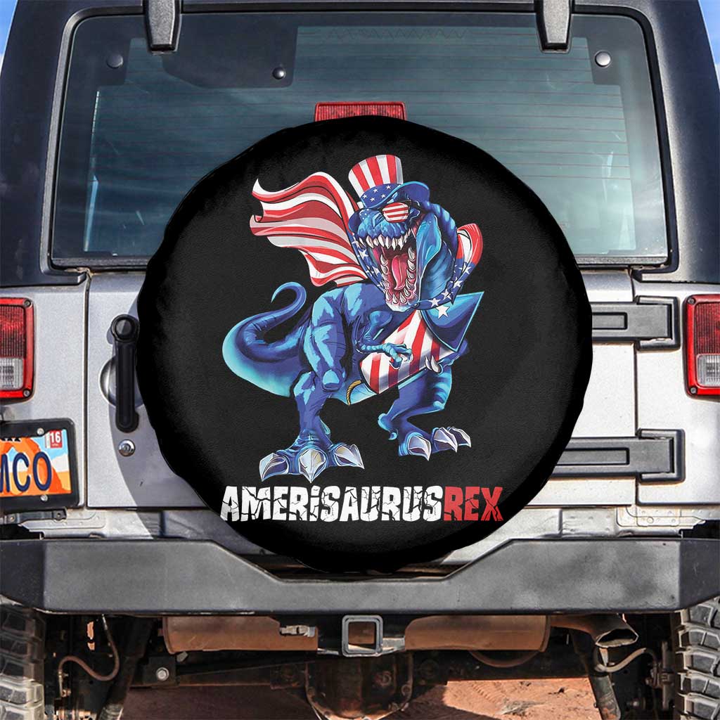 Dinosaur 4th of July Spare Tire Cover Funny Boys Kids Patriotic - Wonder Print Shop