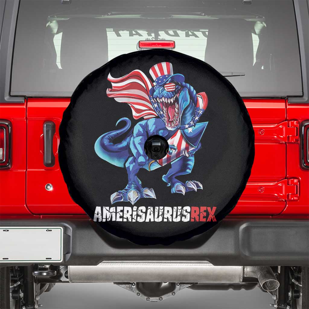 Dinosaur 4th of July Spare Tire Cover Funny Boys Kids Patriotic - Wonder Print Shop