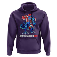 Dinosaur 4th of July Hoodie Funny Boys Kids Patriotic - Wonder Print Shop