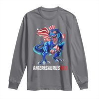 Dinosaur 4th of July Long Sleeve Shirt Funny Boys Kids Patriotic - Wonder Print Shop