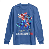 Dinosaur 4th of July Long Sleeve Shirt Funny Boys Kids Patriotic - Wonder Print Shop