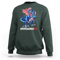 Dinosaur 4th of July Sweatshirt Funny Boys Kids Patriotic - Wonder Print Shop