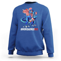 Dinosaur 4th of July Sweatshirt Funny Boys Kids Patriotic - Wonder Print Shop