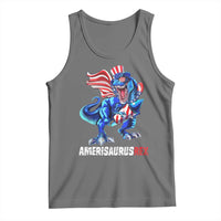 Dinosaur 4th of July Tank Top Funny Boys Kids Patriotic - Wonder Print Shop