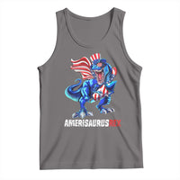 Dinosaur 4th of July Tank Top Funny Boys Kids Patriotic - Wonder Print Shop