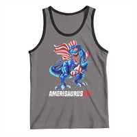 Dinosaur 4th of July Tank Top Funny Boys Kids Patriotic - Wonder Print Shop