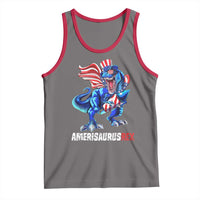 Dinosaur 4th of July Tank Top Funny Boys Kids Patriotic - Wonder Print Shop