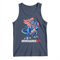 Dinosaur 4th of July Tank Top Funny Boys Kids Patriotic - Wonder Print Shop