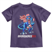 Dinosaur 4th of July Toddler T Shirt Funny Boys Kids Patriotic - Wonder Print Shop
