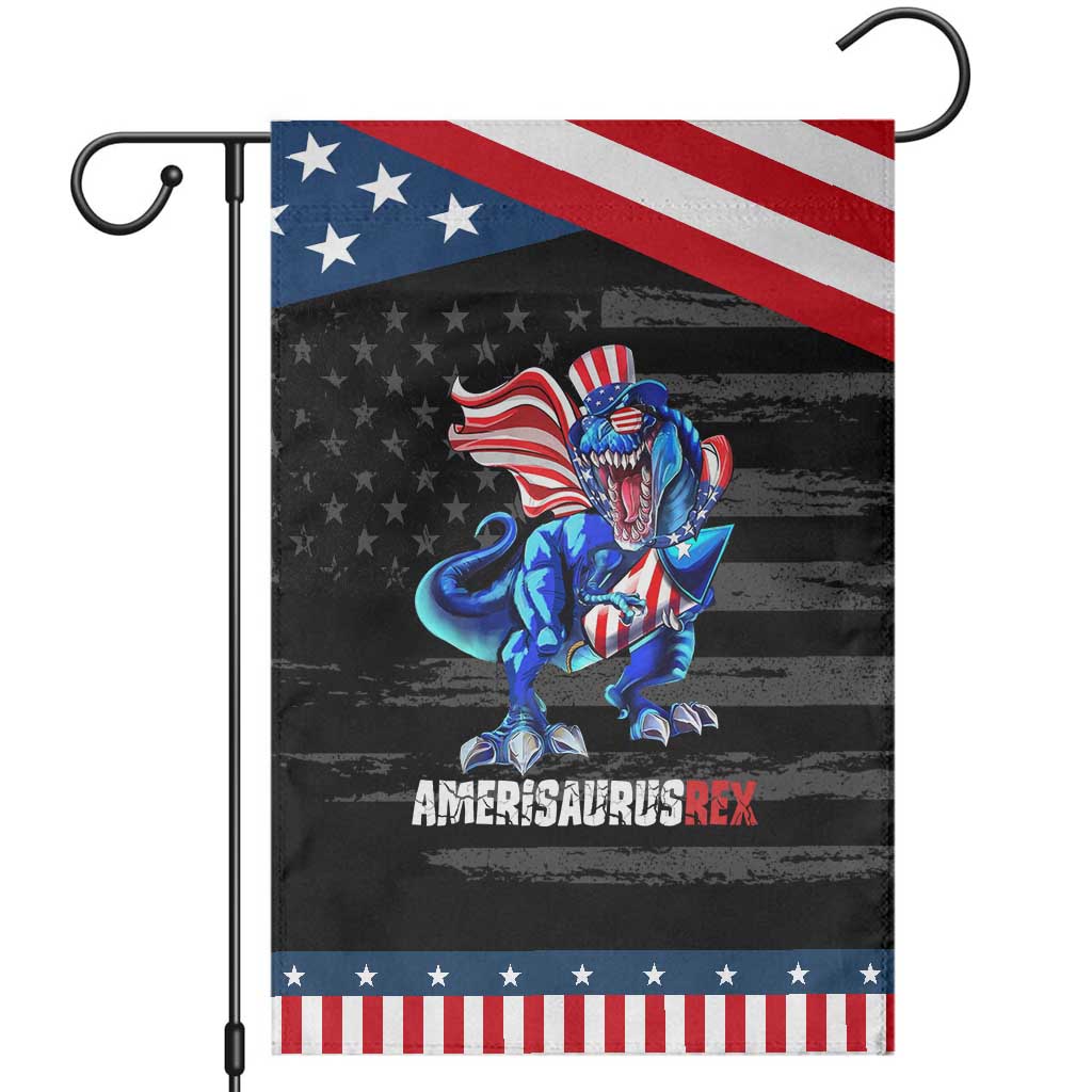 Dinosaur 4th of July Garden Flag Funny Boys Kids Patriotic