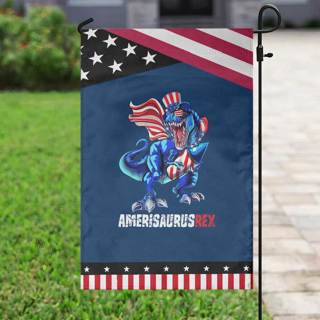 Dinosaur 4th of July Garden Flag Funny Boys Kids Patriotic