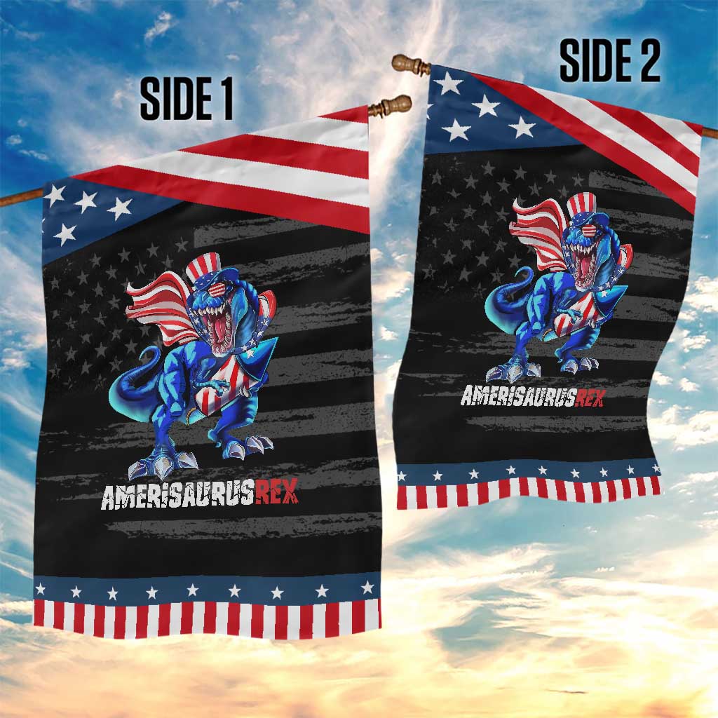 Dinosaur 4th of July Garden Flag Funny Boys Kids Patriotic