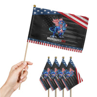 Dinosaur 4th of July Patriotic Handheld Flag Funny Boys Kids