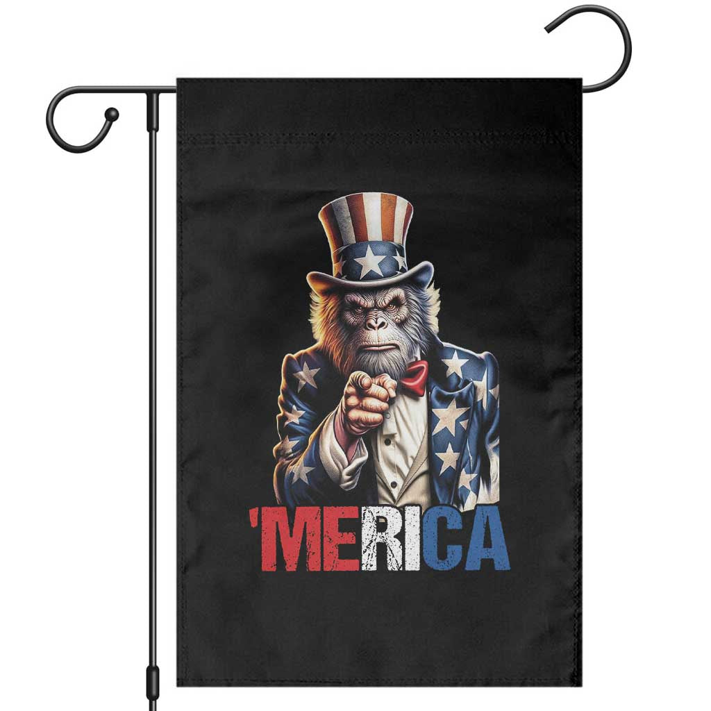 Bigfoot Merica Garden Flag American Flag Patriotic 4th Of July Uncle Sam - Wonder Print Shop