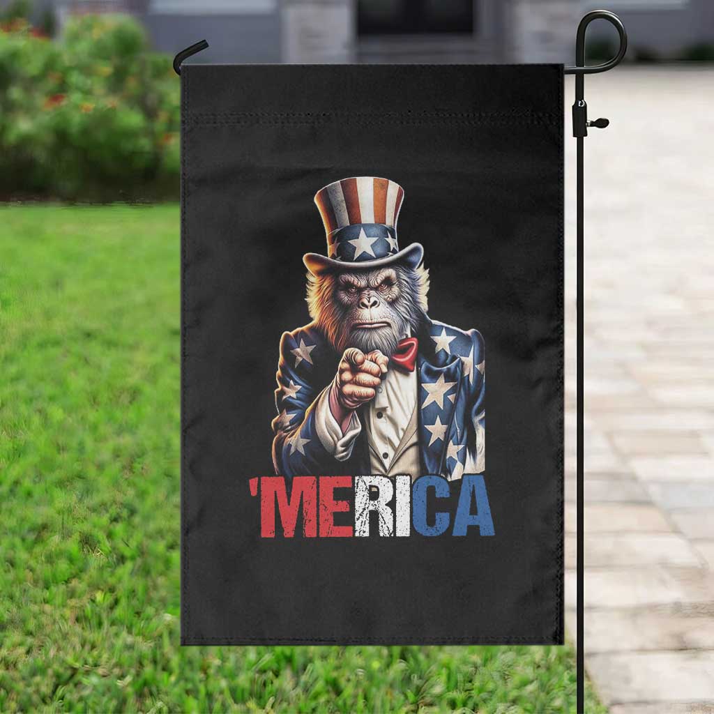 Bigfoot Merica Garden Flag American Flag Patriotic 4th Of July Uncle Sam - Wonder Print Shop