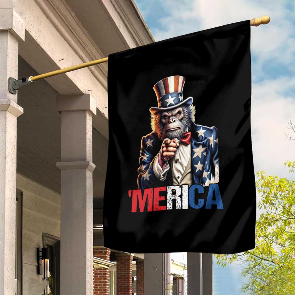 Bigfoot Merica Garden Flag American Flag Patriotic 4th Of July Uncle Sam - Wonder Print Shop