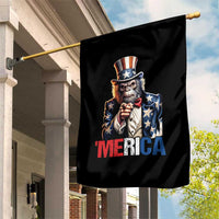 Bigfoot Merica Garden Flag American Flag Patriotic 4th Of July Uncle Sam - Wonder Print Shop
