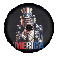 Bigfoot Merica Spare Tire Cover American Flag Patriotic 4th Of July Uncle Sam - Wonder Print Shop