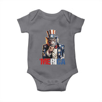 Bigfoot Merica Baby Onesie American Flag Patriotic 4th Of July Uncle Sam - Wonder Print Shop