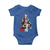 Bigfoot Merica Baby Onesie American Flag Patriotic 4th Of July Uncle Sam - Wonder Print Shop