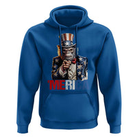 Bigfoot Merica Hoodie American Flag Patriotic 4th Of July Uncle Sam - Wonder Print Shop