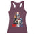 Bigfoot Merica Racerback Tank Top American Flag Patriotic 4th Of July Uncle Sam - Wonder Print Shop