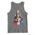 Bigfoot Merica Tank Top American Flag Patriotic 4th Of July Uncle Sam - Wonder Print Shop