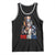 Bigfoot Merica Tank Top American Flag Patriotic 4th Of July Uncle Sam - Wonder Print Shop