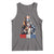 Bigfoot Merica Tank Top American Flag Patriotic 4th Of July Uncle Sam - Wonder Print Shop