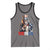 Bigfoot Merica Tank Top American Flag Patriotic 4th Of July Uncle Sam - Wonder Print Shop