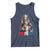 Bigfoot Merica Tank Top American Flag Patriotic 4th Of July Uncle Sam - Wonder Print Shop