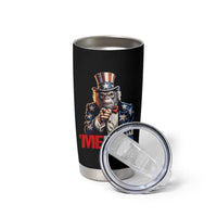 Bigfoot Merica Tumbler Cup American Flag Patriotic 4th Of July Uncle Sam - Wonder Print Shop