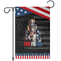 Bigfoot Merica Garden Flag American Flag Patriotic 4th Of July Uncle Sam