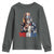 Bigfoot Merica Youth Sweatshirt American Flag Patriotic 4th Of July Uncle Sam - Wonder Print Shop