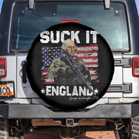 Suck It England Funny 4th of July George Washington 1776 Spare Tire Cover - Wonder Print Shop