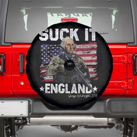 Suck It England Funny 4th of July George Washington 1776 Spare Tire Cover - Wonder Print Shop