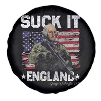 Suck It England Funny 4th of July George Washington 1776 Spare Tire Cover - Wonder Print Shop