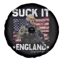 Suck It England Funny 4th of July George Washington 1776 Spare Tire Cover - Wonder Print Shop