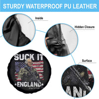 Suck It England Funny 4th of July George Washington 1776 Spare Tire Cover - Wonder Print Shop