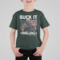 Suck It England Funny 4th of July George Washington 1776 T Shirt For Kid - Wonder Print Shop