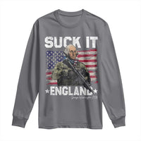 Suck It England Funny 4th of July George Washington 1776 Long Sleeve Shirt - Wonder Print Shop