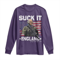 Suck It England Funny 4th of July George Washington 1776 Long Sleeve Shirt - Wonder Print Shop