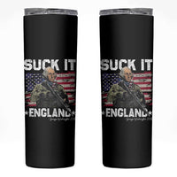 Suck It England Funny 4th of July George Washington 1776 Skinny Tumbler - Wonder Print Shop