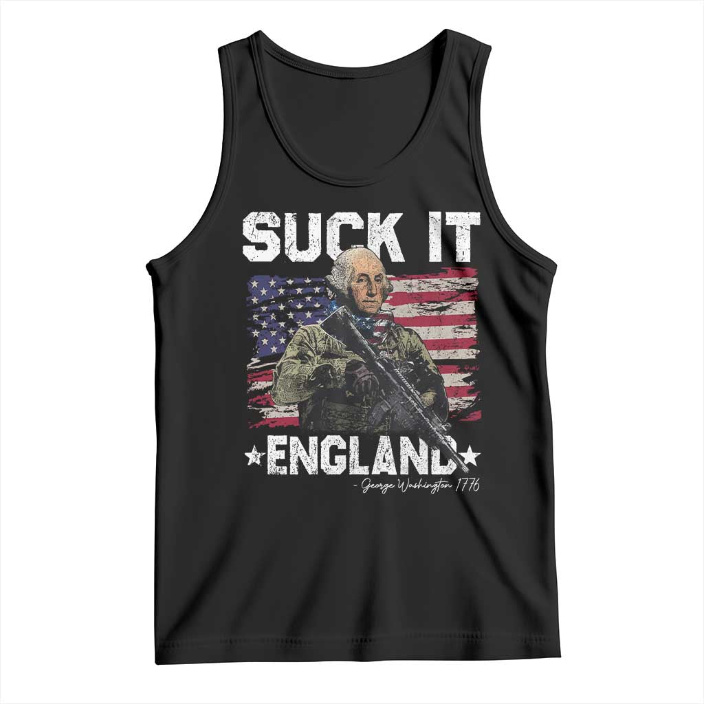Suck It England Funny 4th of July George Washington 1776 Tank Top - Wonder Print Shop