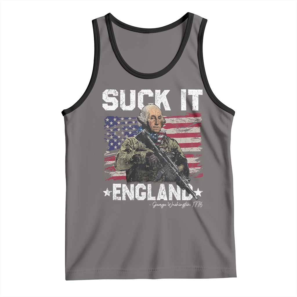 Suck It England Funny 4th of July George Washington 1776 Tank Top - Wonder Print Shop