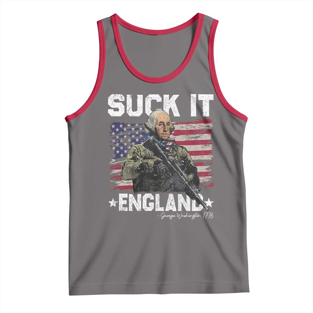 Suck It England Funny 4th of July George Washington 1776 Tank Top - Wonder Print Shop
