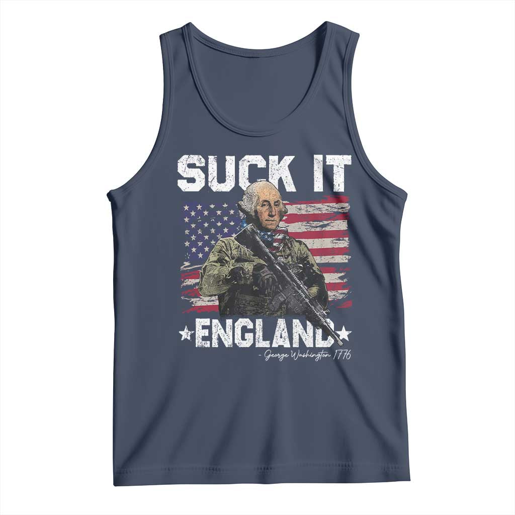 Suck It England Funny 4th of July George Washington 1776 Tank Top - Wonder Print Shop